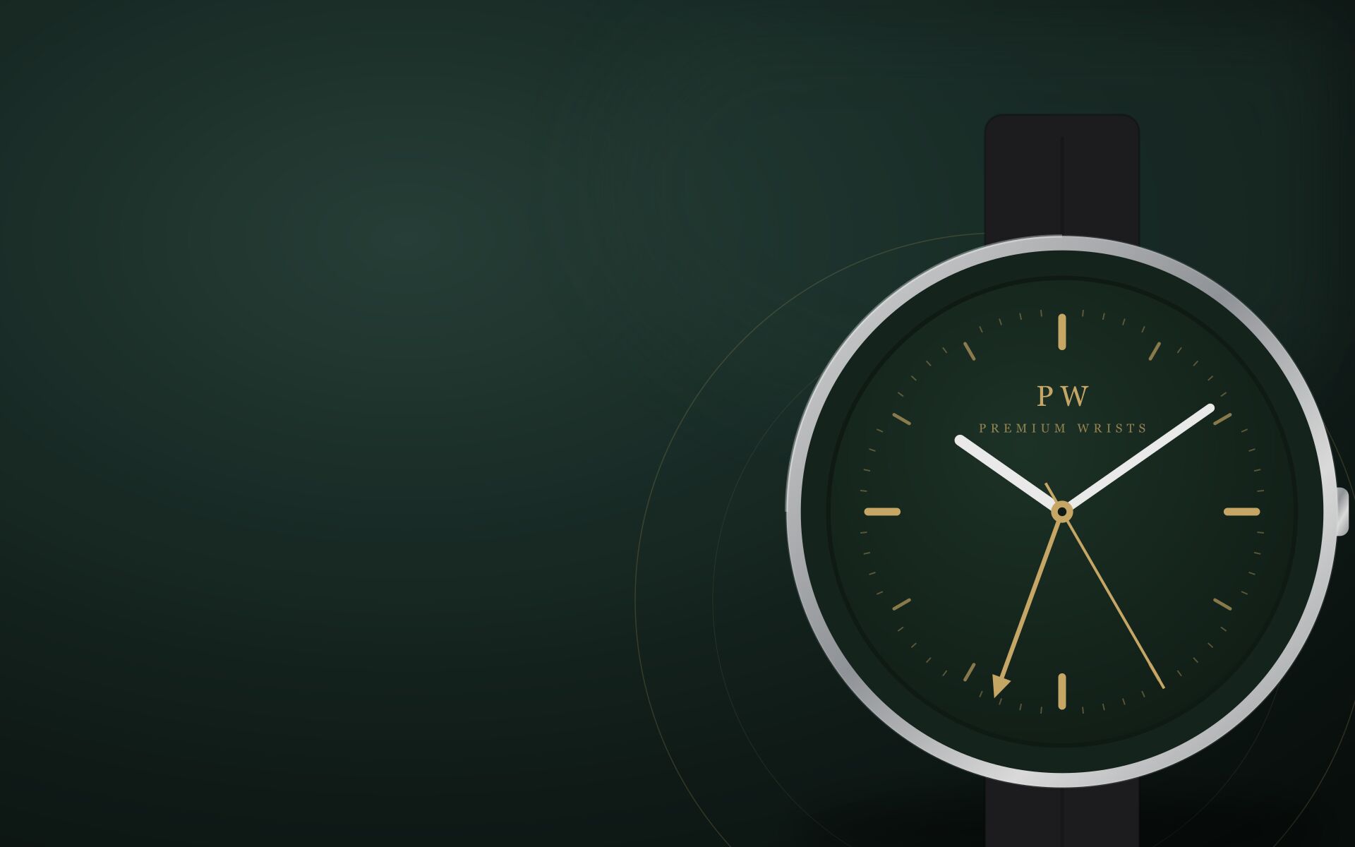The Atlas GMT 40 against a forest-green ground